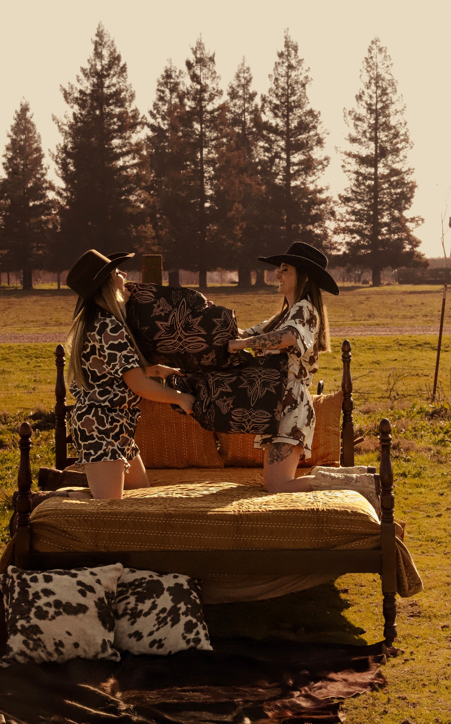 Duck Camo Silky Pajama Set