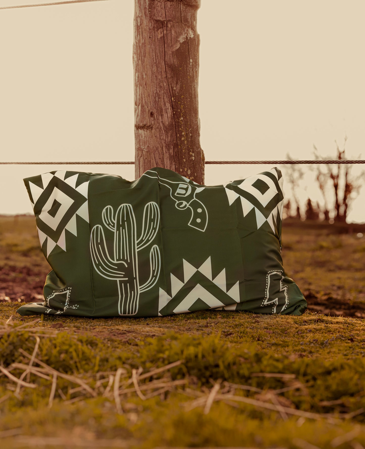 Cactus Cowboy Satin Pillow Case