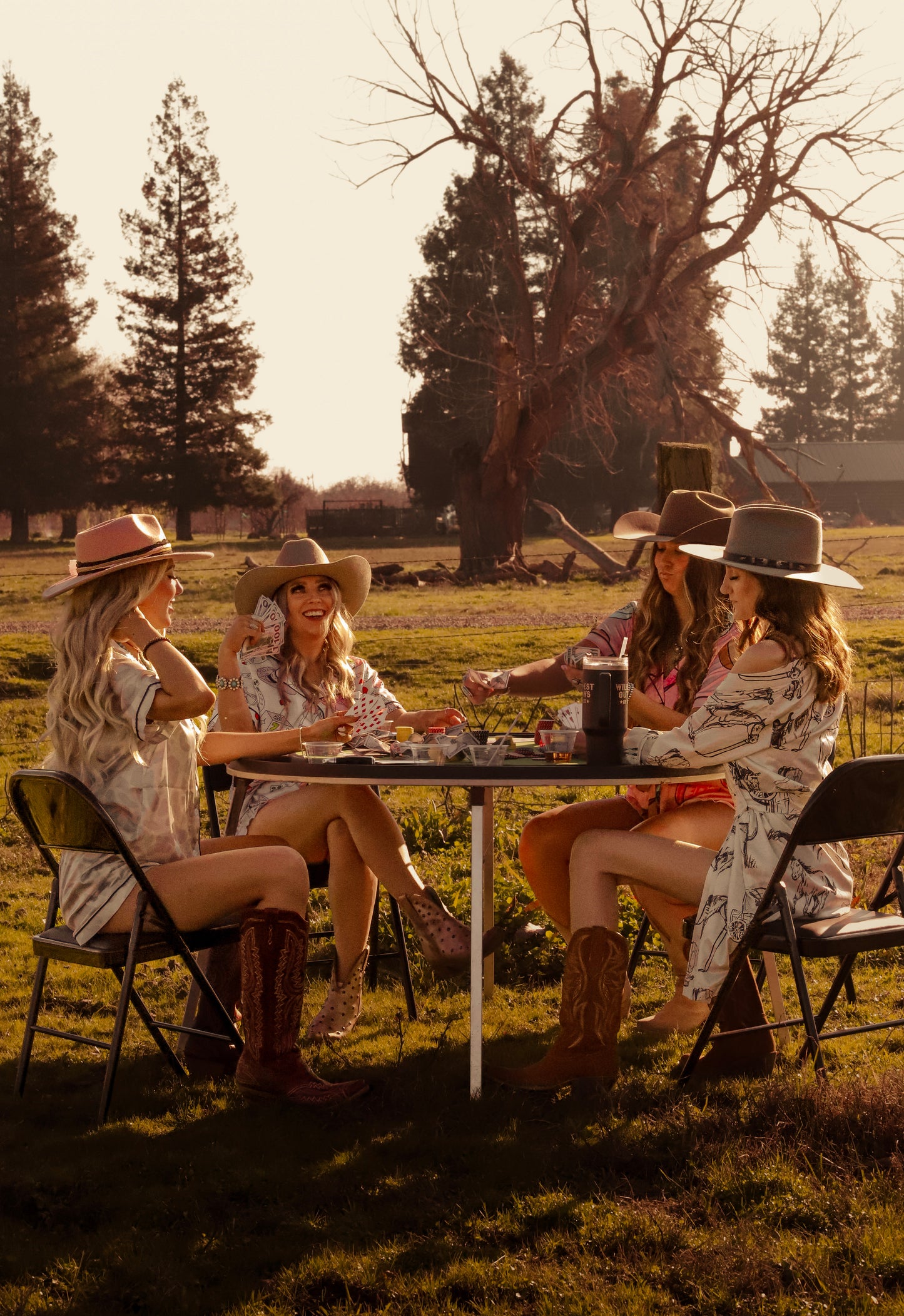 Lucky Cowgirl Silky Pajama Set