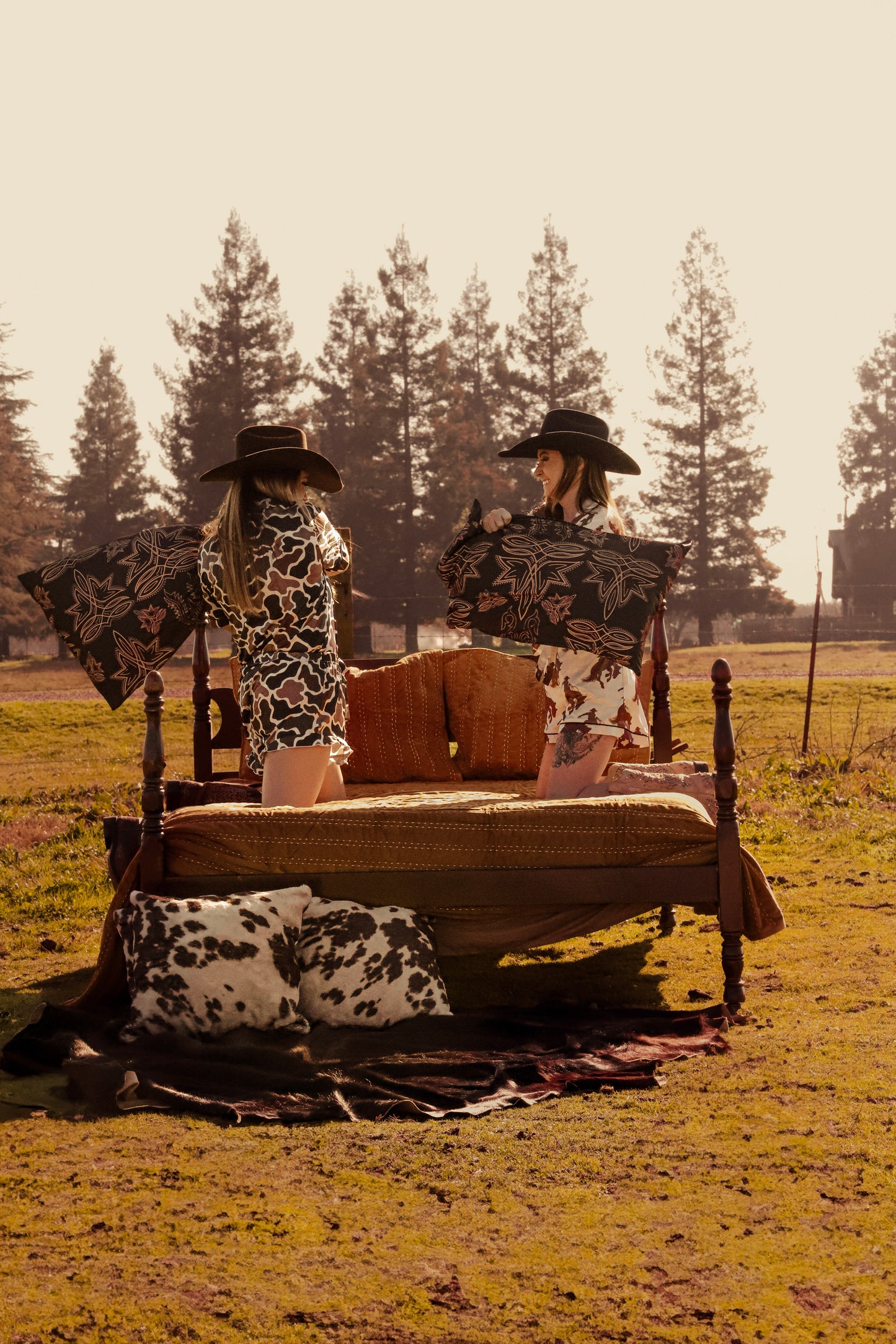 Duck Camo Silky Pajama Set