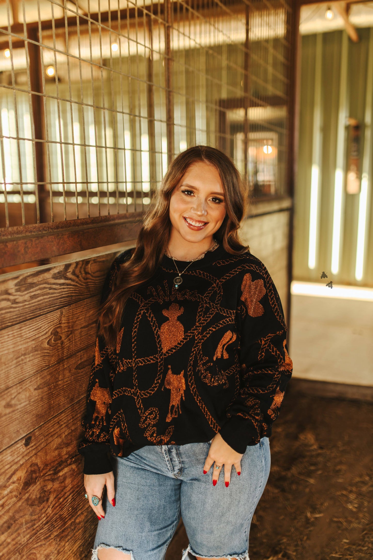 Copper Cowboy Sweater - Reversible