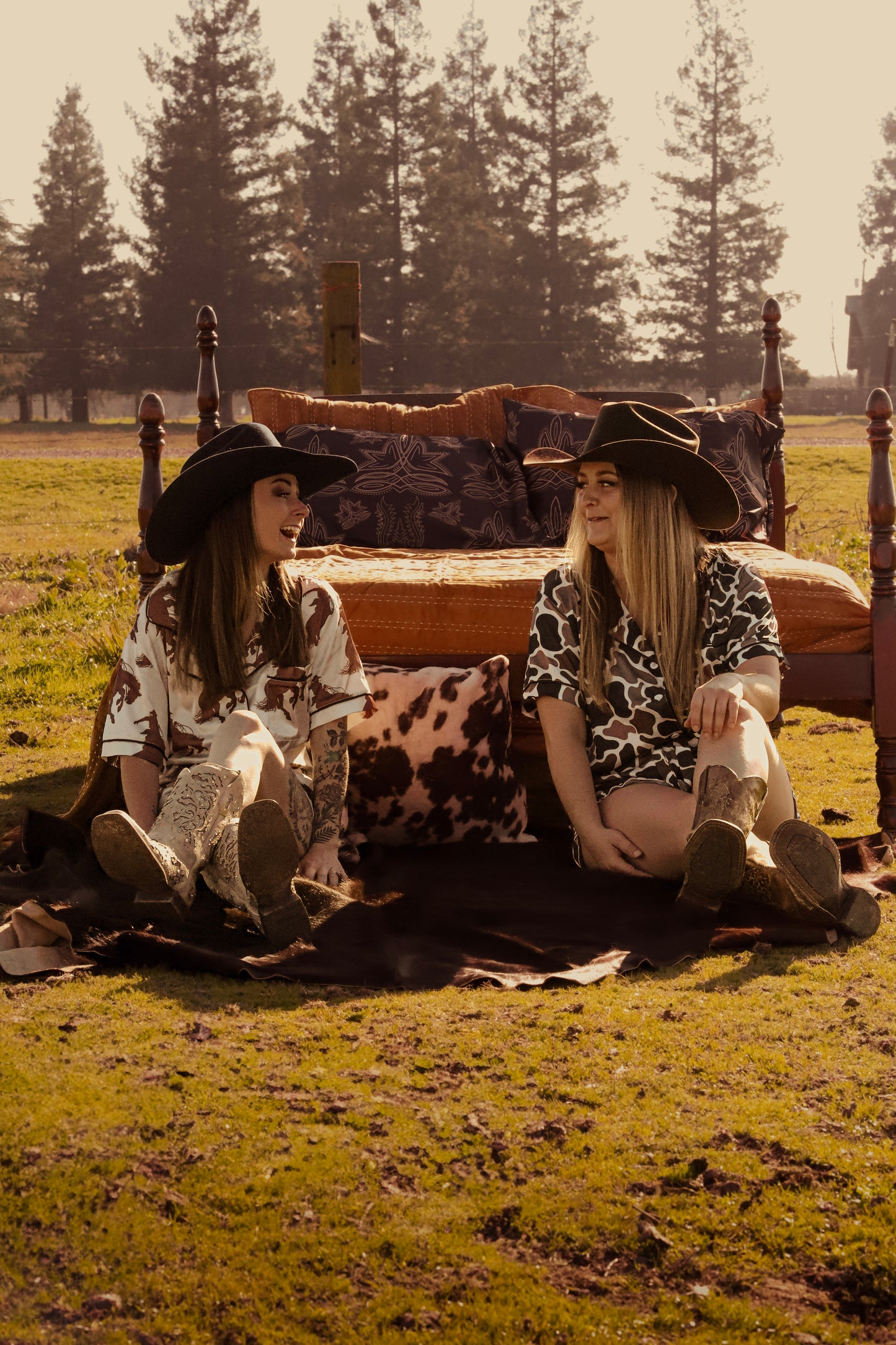 Duck Camo Silky Pajama Set