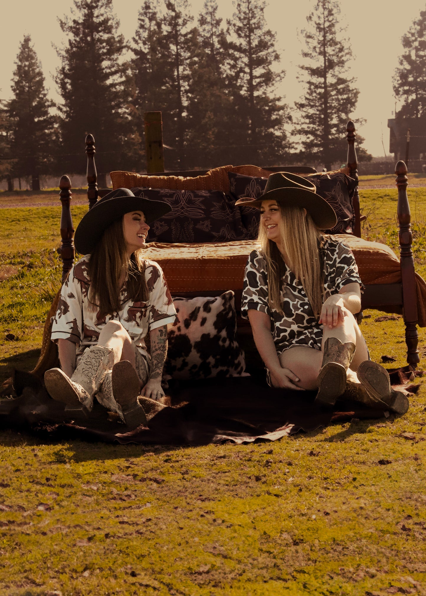 Duck Camo Silky Pajama Set