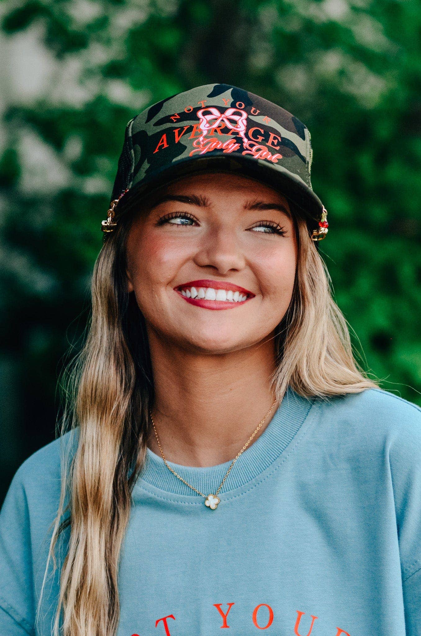 Not Your Average Girly Girl Full Camo Trucker Hat