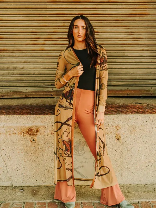 Clay High Waisted Flare Scrunch Butt Leggings