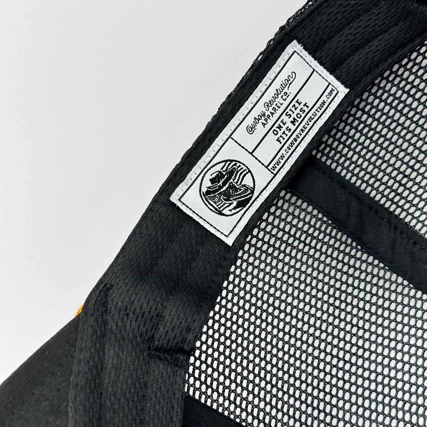 “Cowboy Hat” Cowboy Revolution Black Trucker Patch Hat