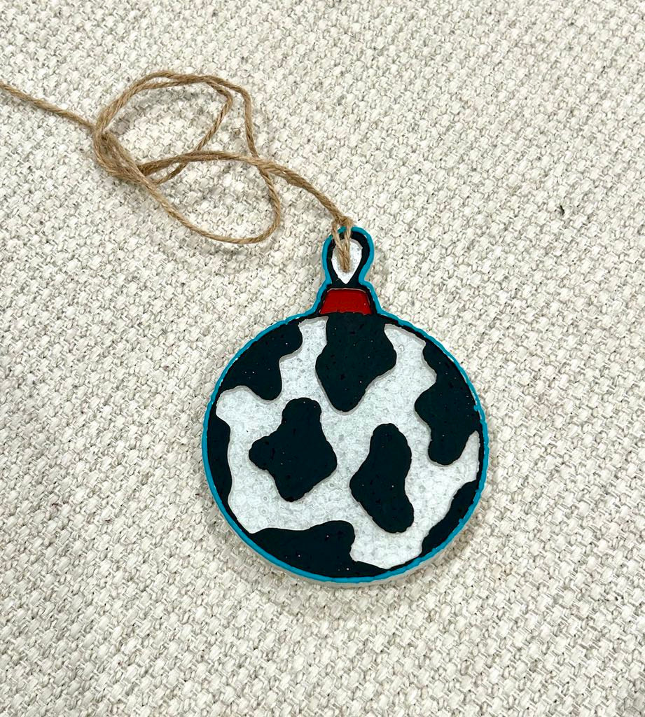 Cow Print Ornament Freshie