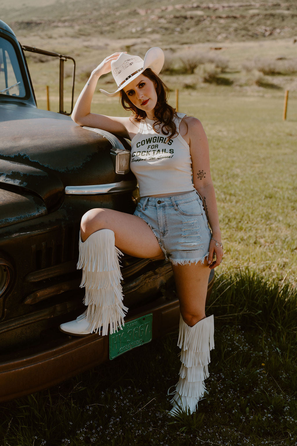 The Morgan Distressed Denim Shorts