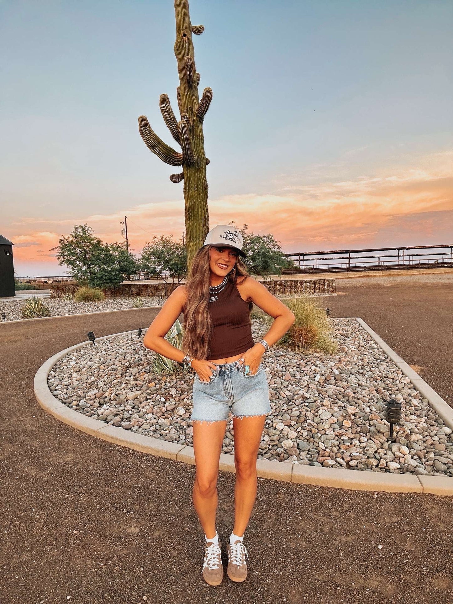 The Horseshoe Embroidered Tank - best seller