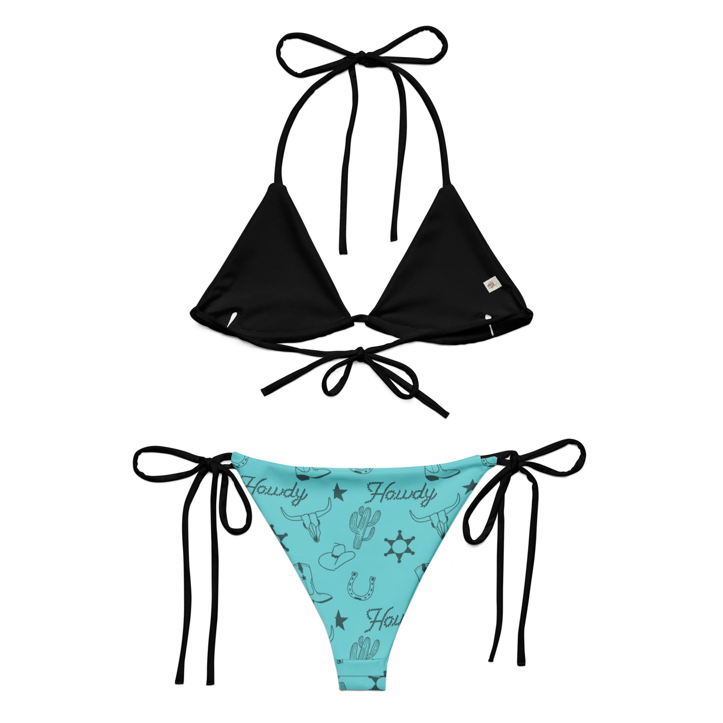 Howdy string bikini - Turquoise