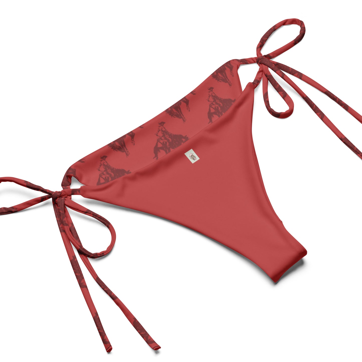 Red Bronc Rider string bikini