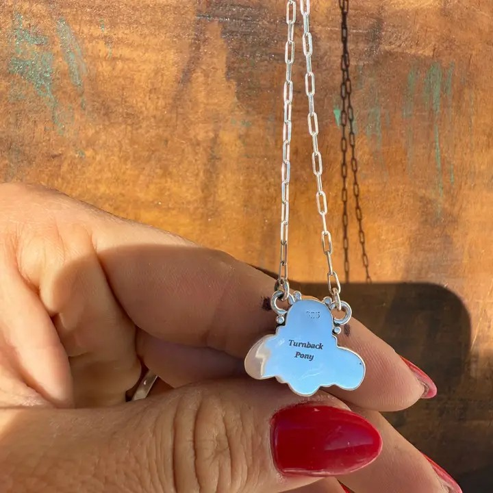 Casey 4 Stone Turquoise and Sterling Silver Necklace