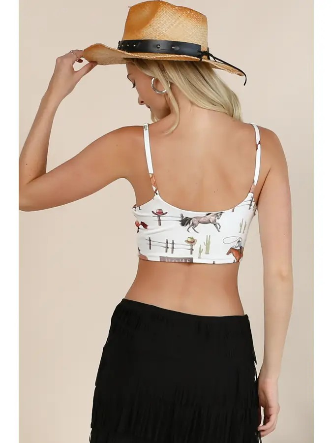 Western Rodeo Crop Top