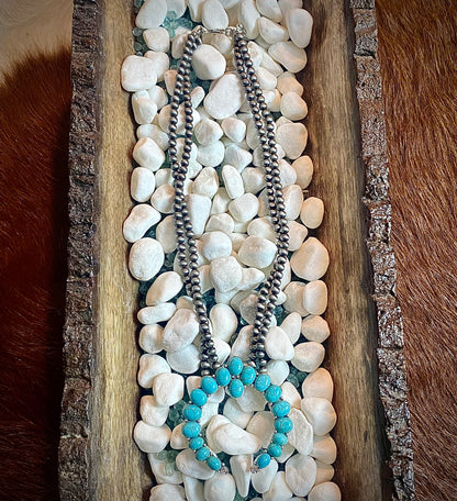 Turquoise Horseshoe Necklace