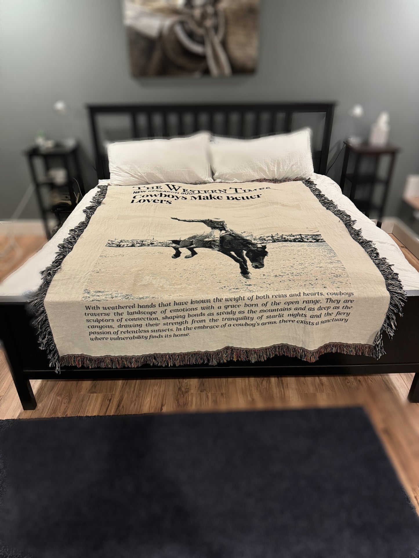 Cowboys Make Better Lovers Woven Blanket