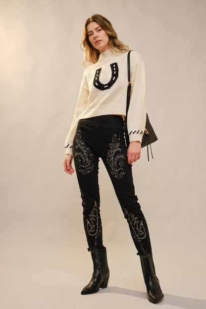 Lucky Horseshoe Sweater