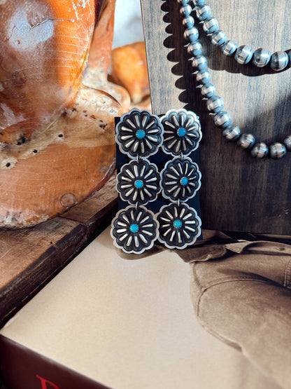 The Triple Threat Concho Earrings