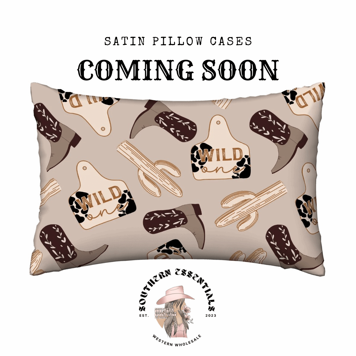 Western Satin Pillow Case - Pre Order