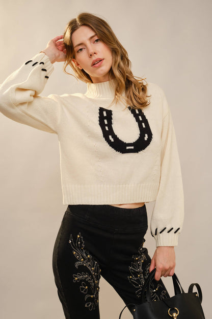 Lucky Horseshoe Sweater