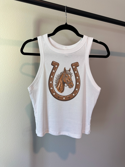 Horseshoe Cropped Tank