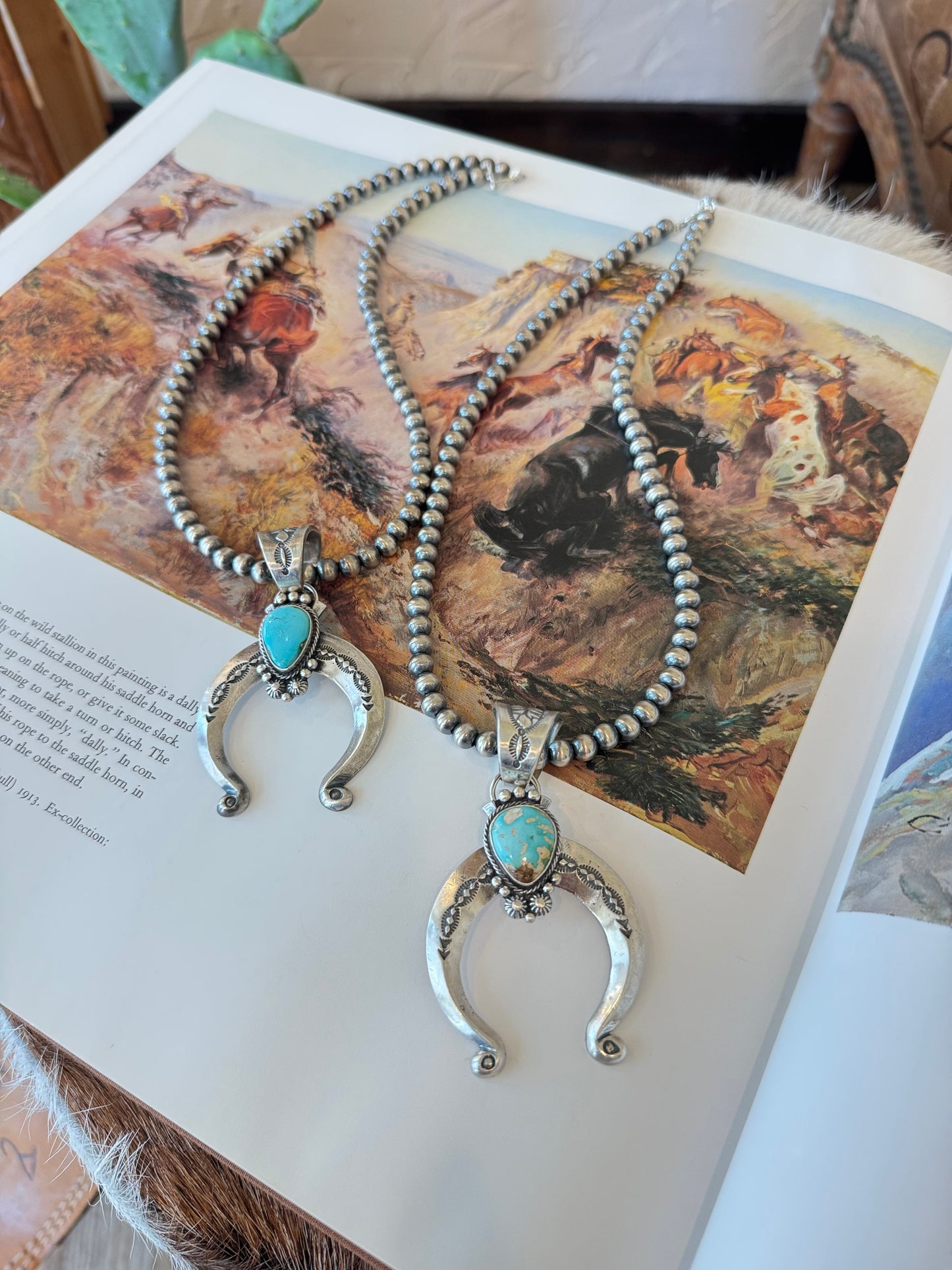 The Naja on Navajo Pearls Necklace