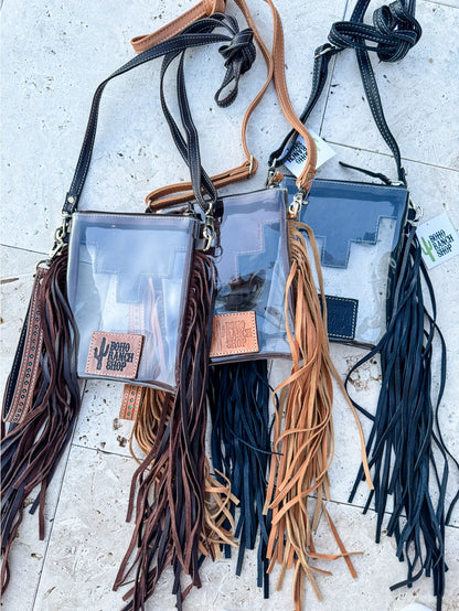 Shayne Small - Hand Tooled Clear Crossbody Concert Bag