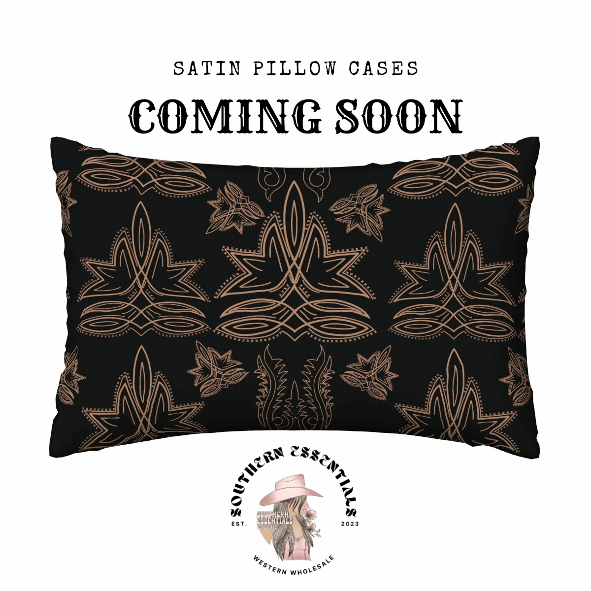 Western Satin Pillow Case - Pre Order