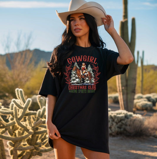 Cowgirl Christmas Club Tee