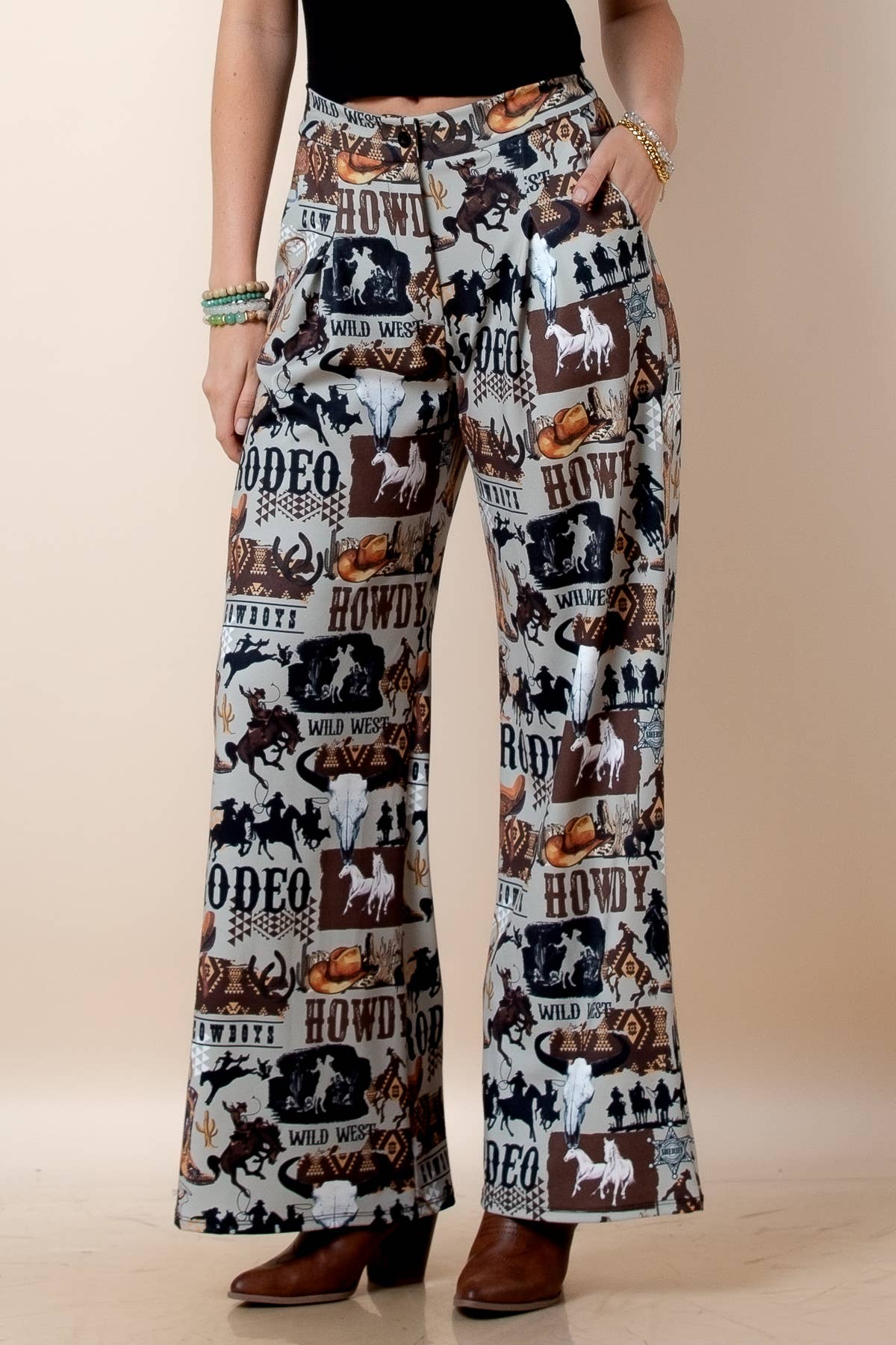 Howdy Darlin’ Rodeo Wide Leg Pants
