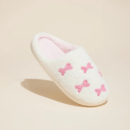 Little Pink Ribbons Home Slippers