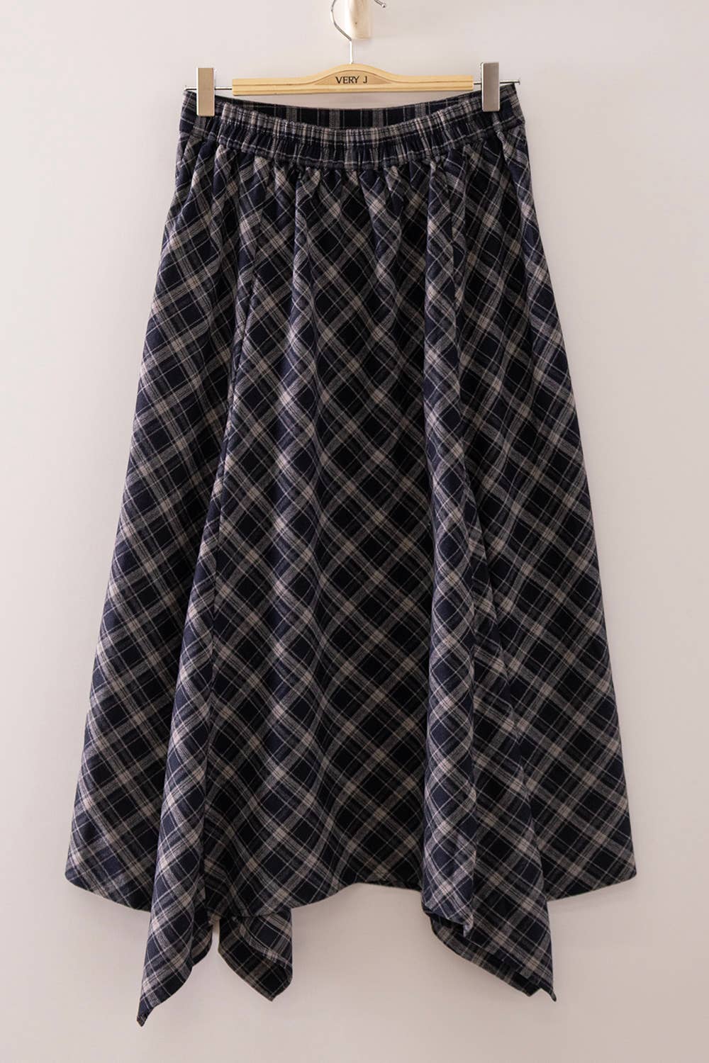 Autumn Trails Plaid Midi Skirt