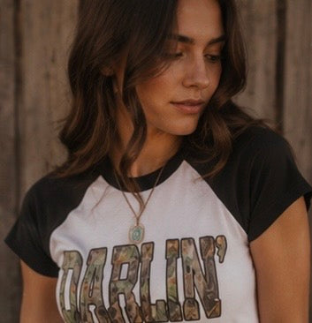 Camo Darlin' Baby Tee