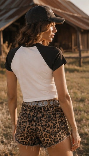 Leopard Cowboy Baby Tee