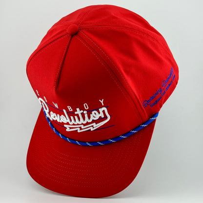 “Lightning" Red, White, and Blue - Cowboy Revolution 5-panel Performance Hat