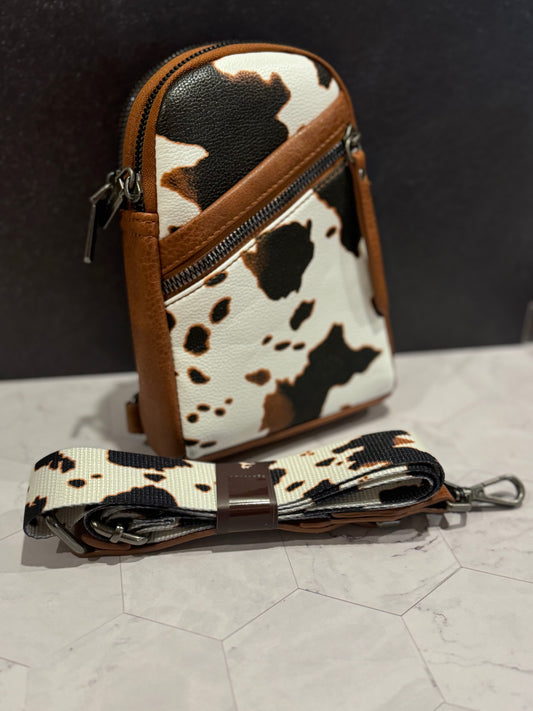 Montana West Cow print Crossbody