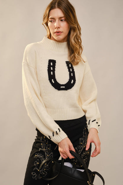 Lucky Horseshoe Sweater