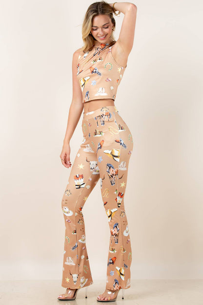 Desert Darling Western Flare Pants