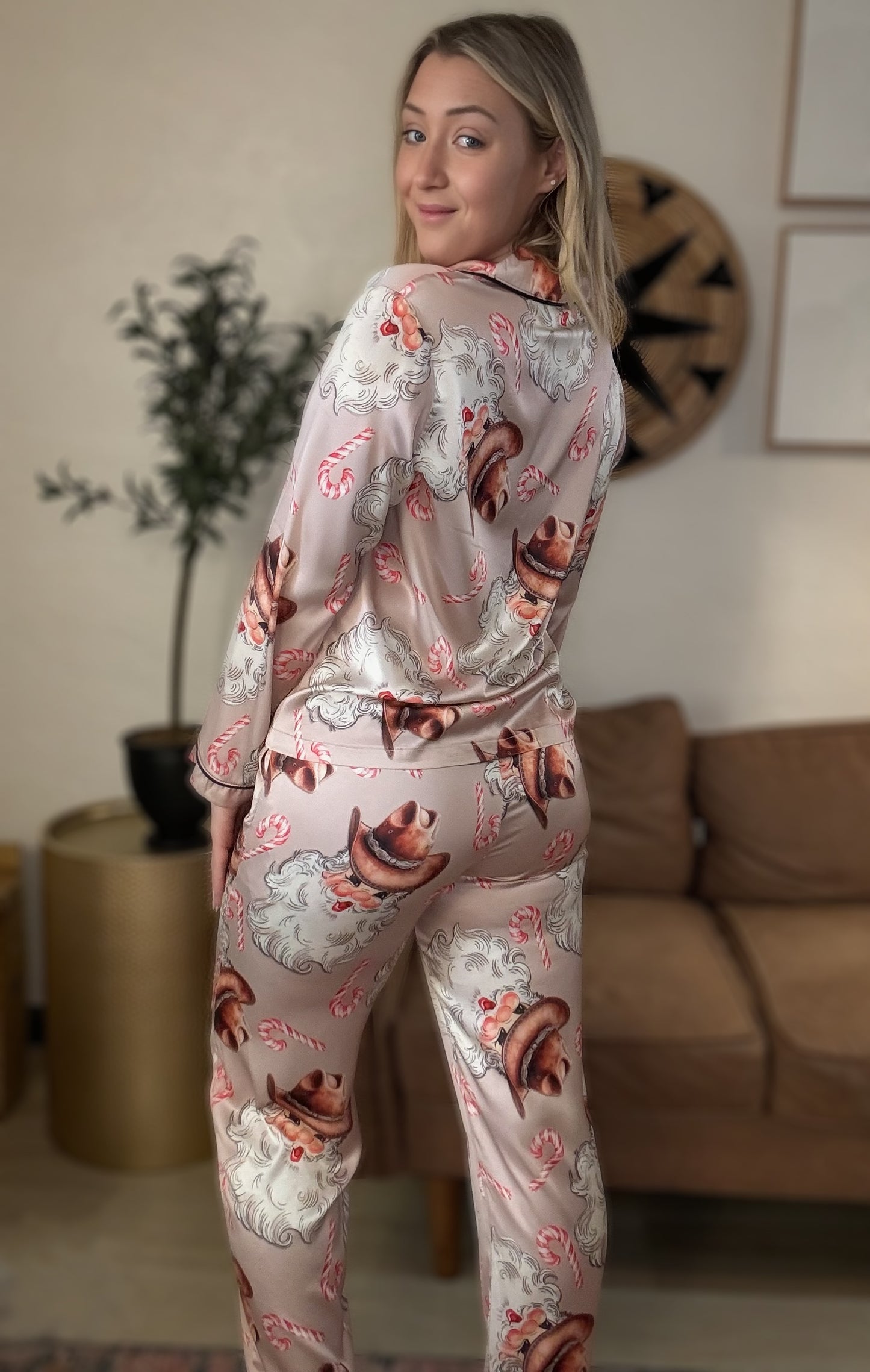 Howdy Santa Silky Pajama Sets