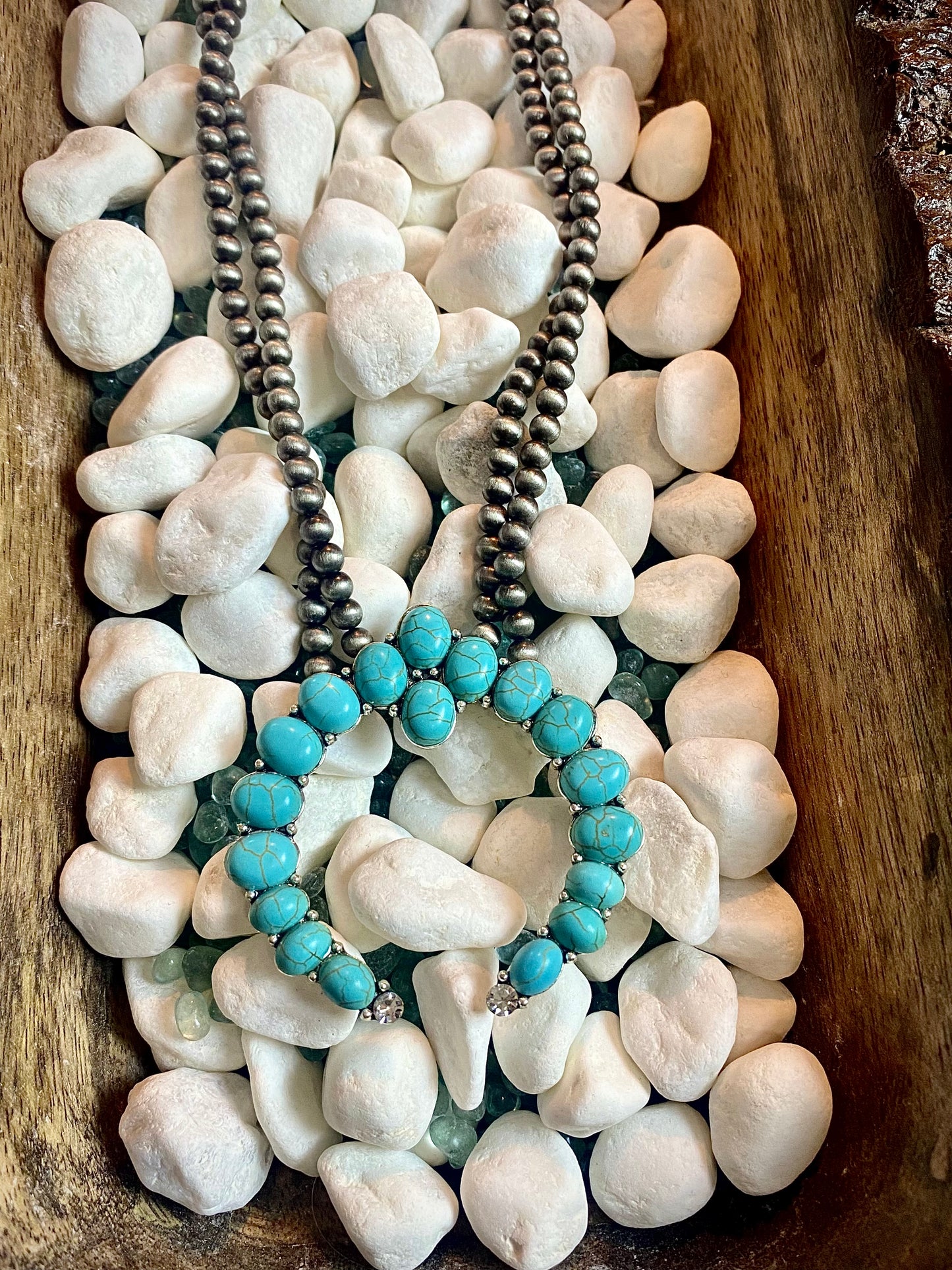 Turquoise Horseshoe Necklace