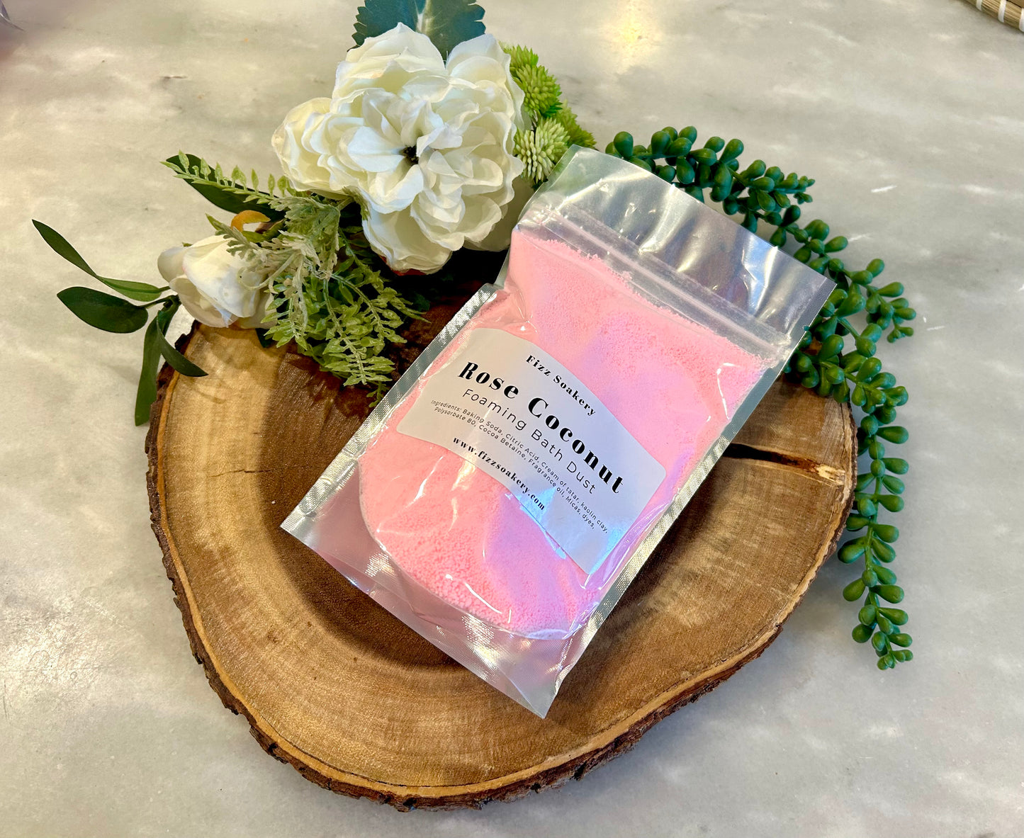 Rose Coconut Bath Dust