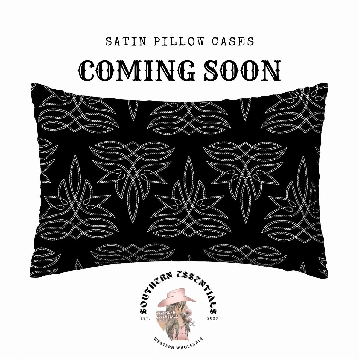 Western Satin Pillow Case - Pre Order