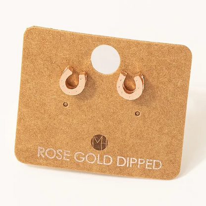 Mini Horeshoe Studs - Silver