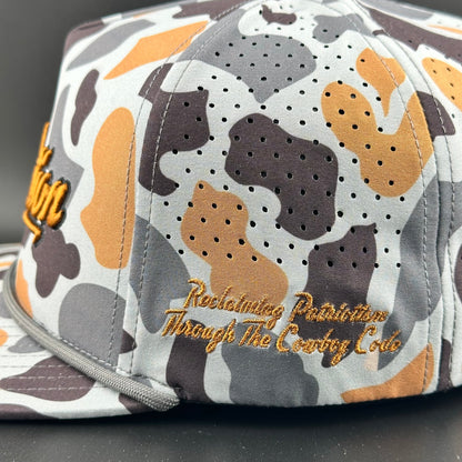 Concrete Camo Logo - Cowboy Revolution 5-panel Performance Hat