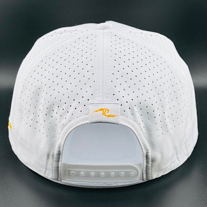 Trent Cowie "Support Independence" 5-panel Performance Hat (White & Gold)