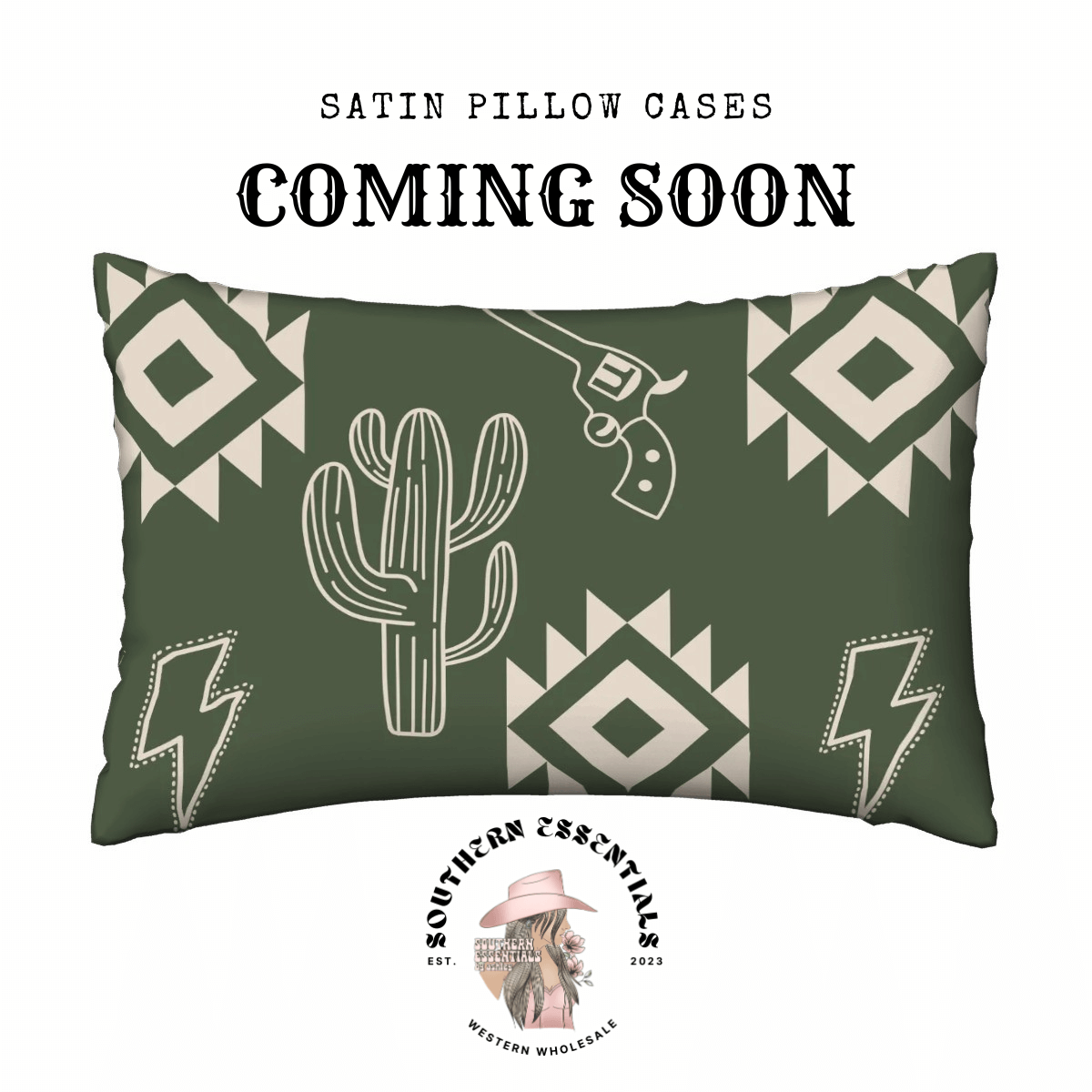 Western Satin Pillow Case - Pre Order