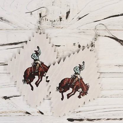 Bucking Bronco Earrings