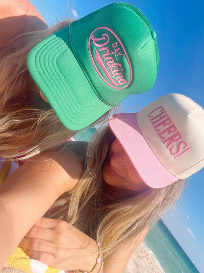 Cheers! Pink Vintage Trucker Hat