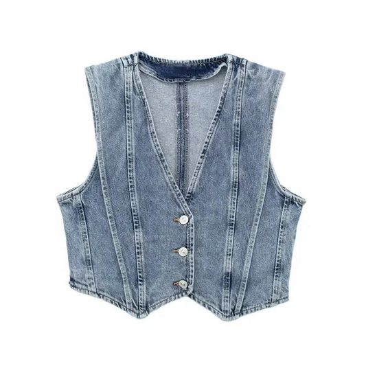 The Dakota Denim Vest
