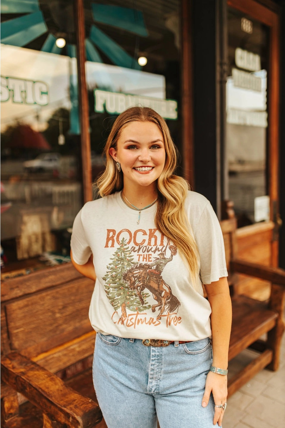 Rockin' Around the Christmas Tree Graphic Tee