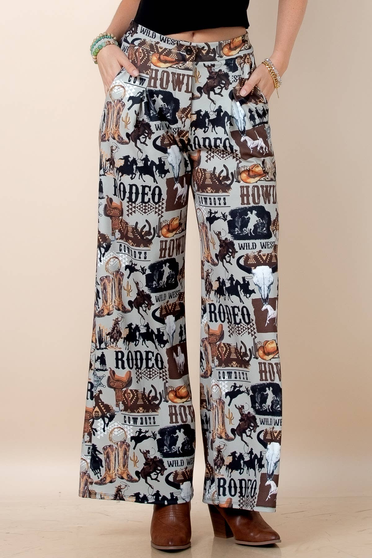 Howdy Darlin’ Rodeo Wide Leg Pants